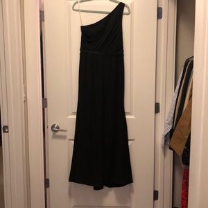 Black tie or bridesmaids black maxi dress